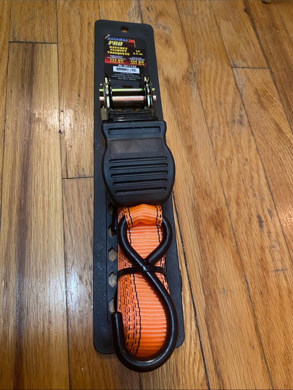 Duramax Orange Ratchet Tie-Down Strap with S-Hook